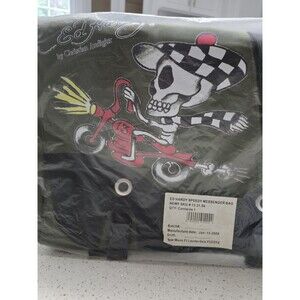 Vintage Ed Hardy "Speedy Messenger Bag" from the "Skeleton" collection 12x20